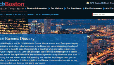 SearchBoston.com Homepage