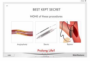 HeartVentures Animated Interface Regarding Coronary Repair Procedures