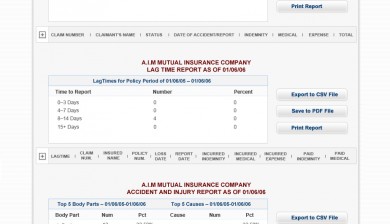 Workers Compensation Insurance Broker Dashboard