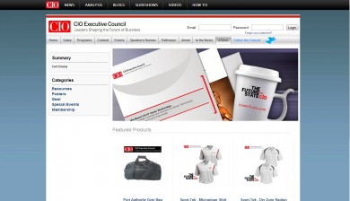 CIO Executive Council online store home page