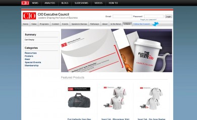 CIO Executive Council online store home page