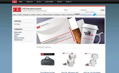 CIO Executive Council online store home page