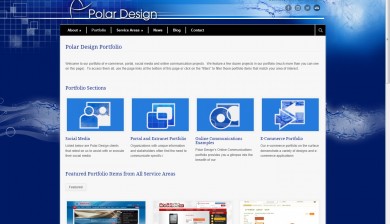 Polar Design v. 4 web site portfolio