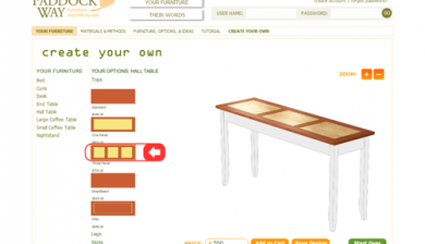 Paddock Way Furniture Configurator